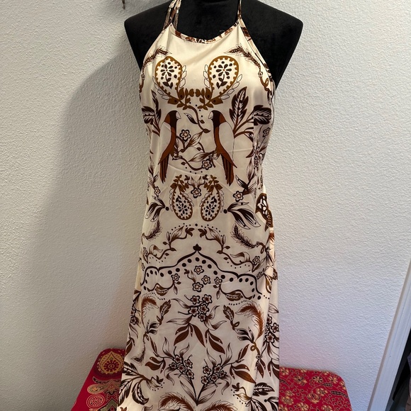 House Of Harllow  1960 Satin Tropical Maxi Dress. NWOT - Picture 5 of 8